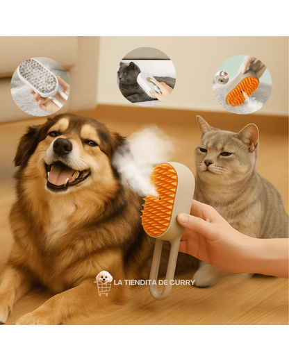 🐶!Cepillo a vapor para mascotas! 🐱