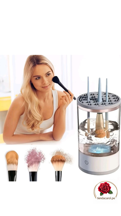 Limpiador eléctrico para brochas y pinceles de maquillaje