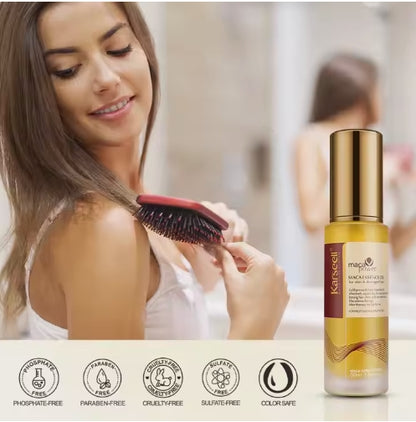 Aceite de argán Karsell- Tratamiento Para Cabello Seco Y Dañado 3en1